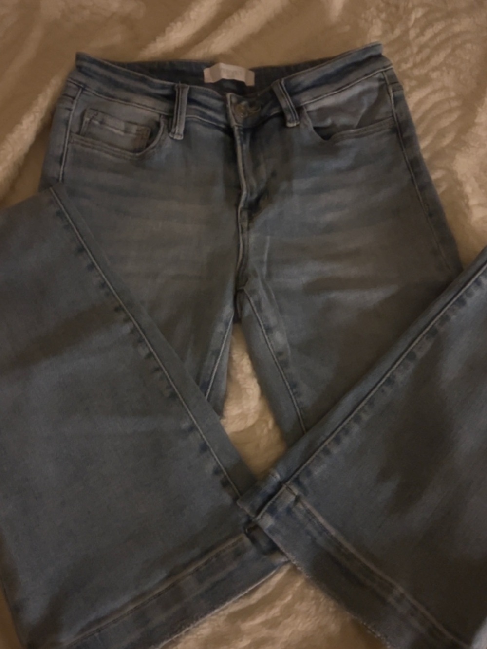 VERVET WOMEN'S LIGHT WASH MID RISE BOOTCUT STRETCH DENIM JEANS